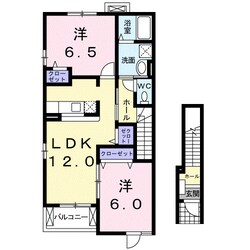 紀伊宮原駅 徒歩28分 2階の物件間取画像